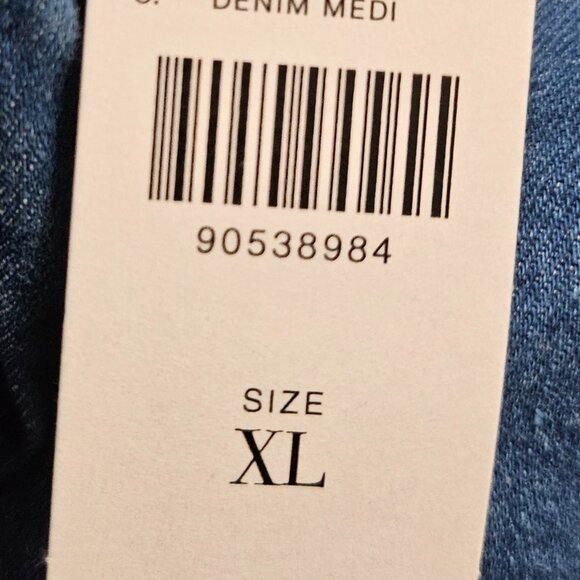 Porridge Rosette Denim Slim Mini Dress - Picture 8 of 8